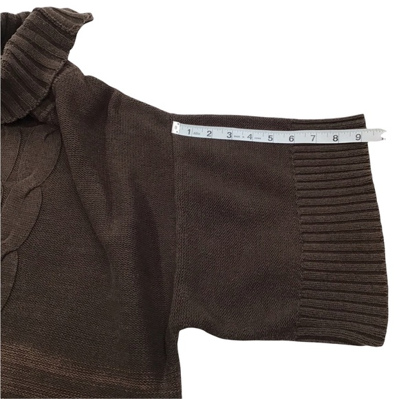 STYLE & CO. - Knitted Turtleneck Short Sleeve Sweater Dress - XL - Picture 8 of 14